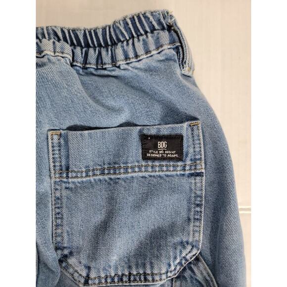 BDG Y2K Skate Cargo Jeans Baggy Womens Sz 25 Wide Leg Drapey 90s Y2K Streetwear - Picture 10 of 10